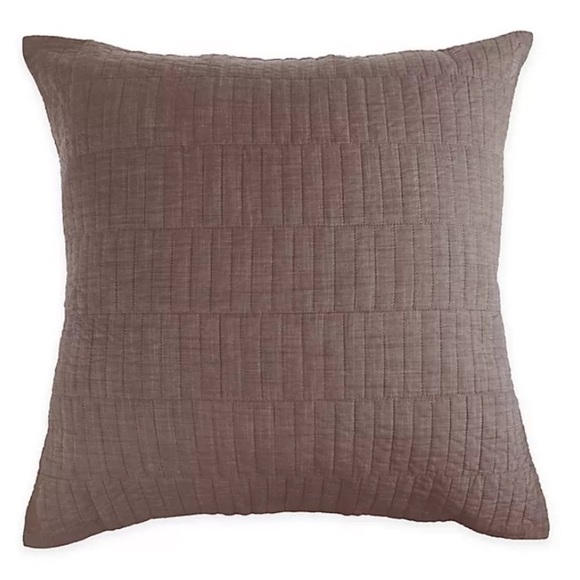 Real Simple® Dune Chambray European Pillow Sham in Oatmeal - Picture 5 of 6